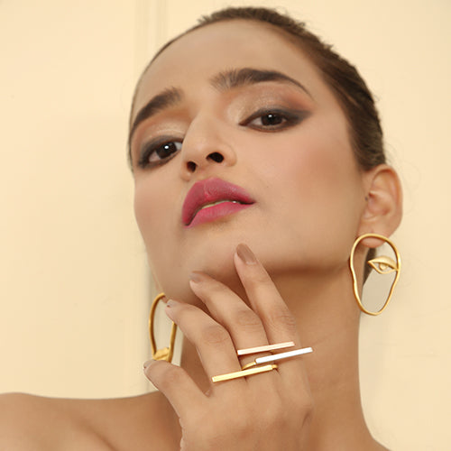 Tri Colored Brass Ring