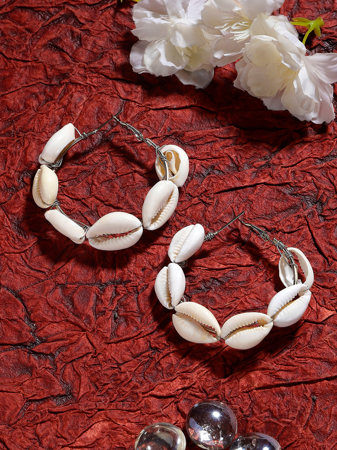 Sea Shell Hoops