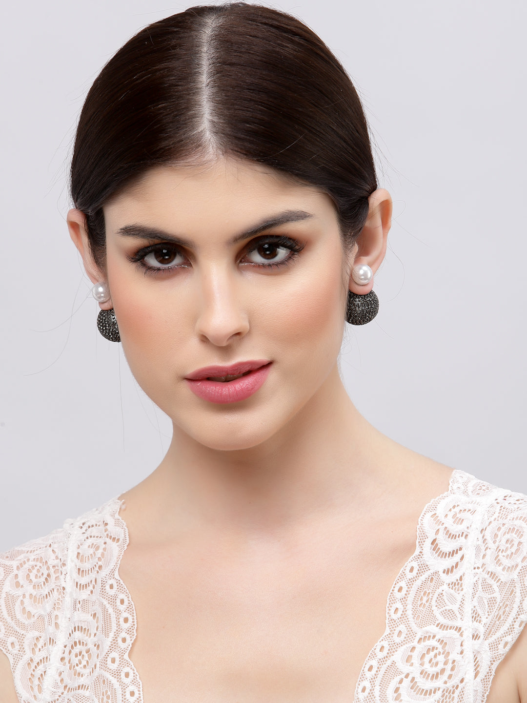 Charcoal Black Kirakira Dual Studs