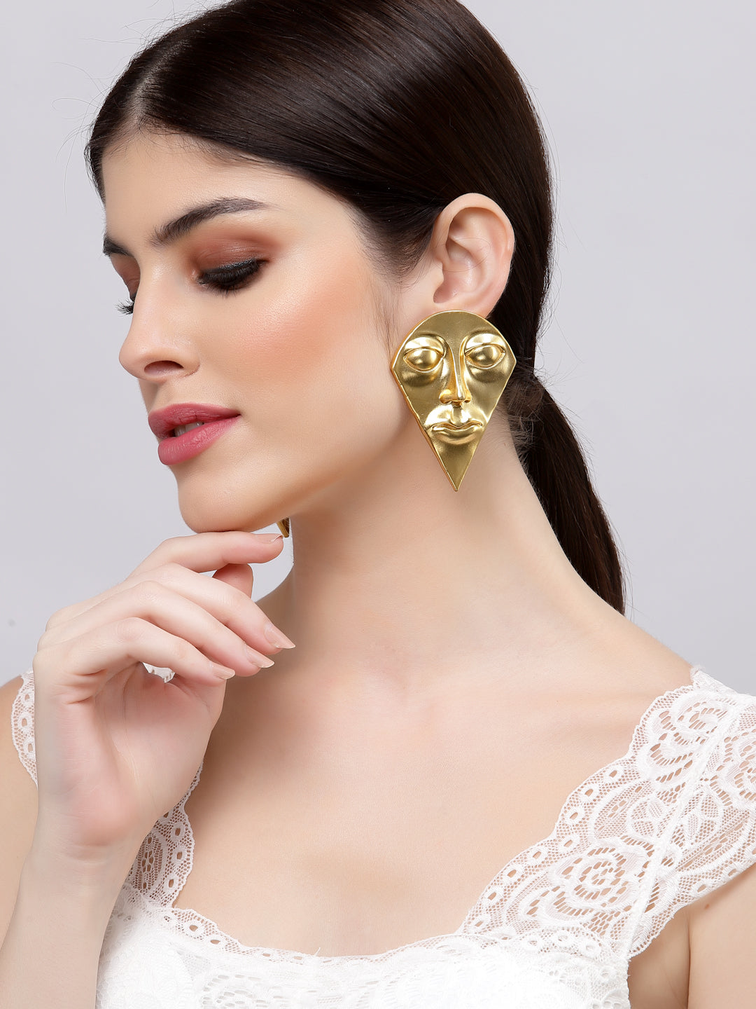 Egyptian Face Earrings