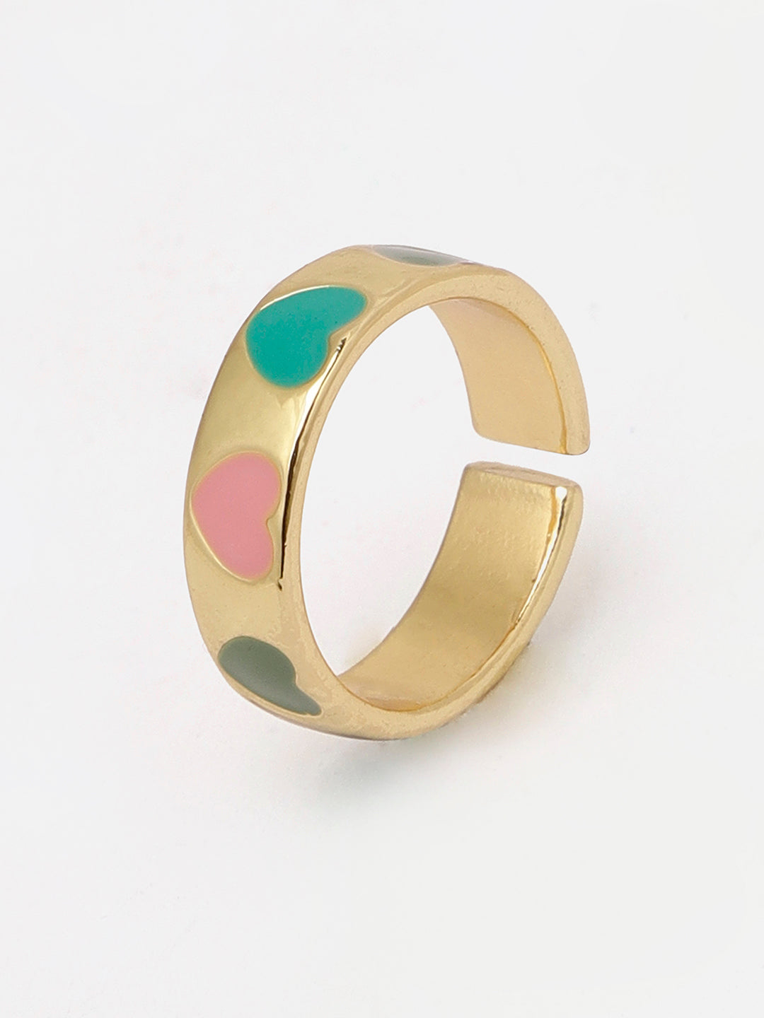 Enamel Heart Ring
