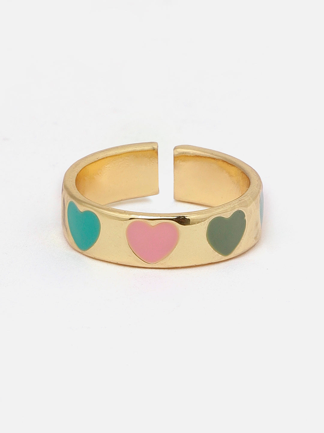 Enamel Heart Ring