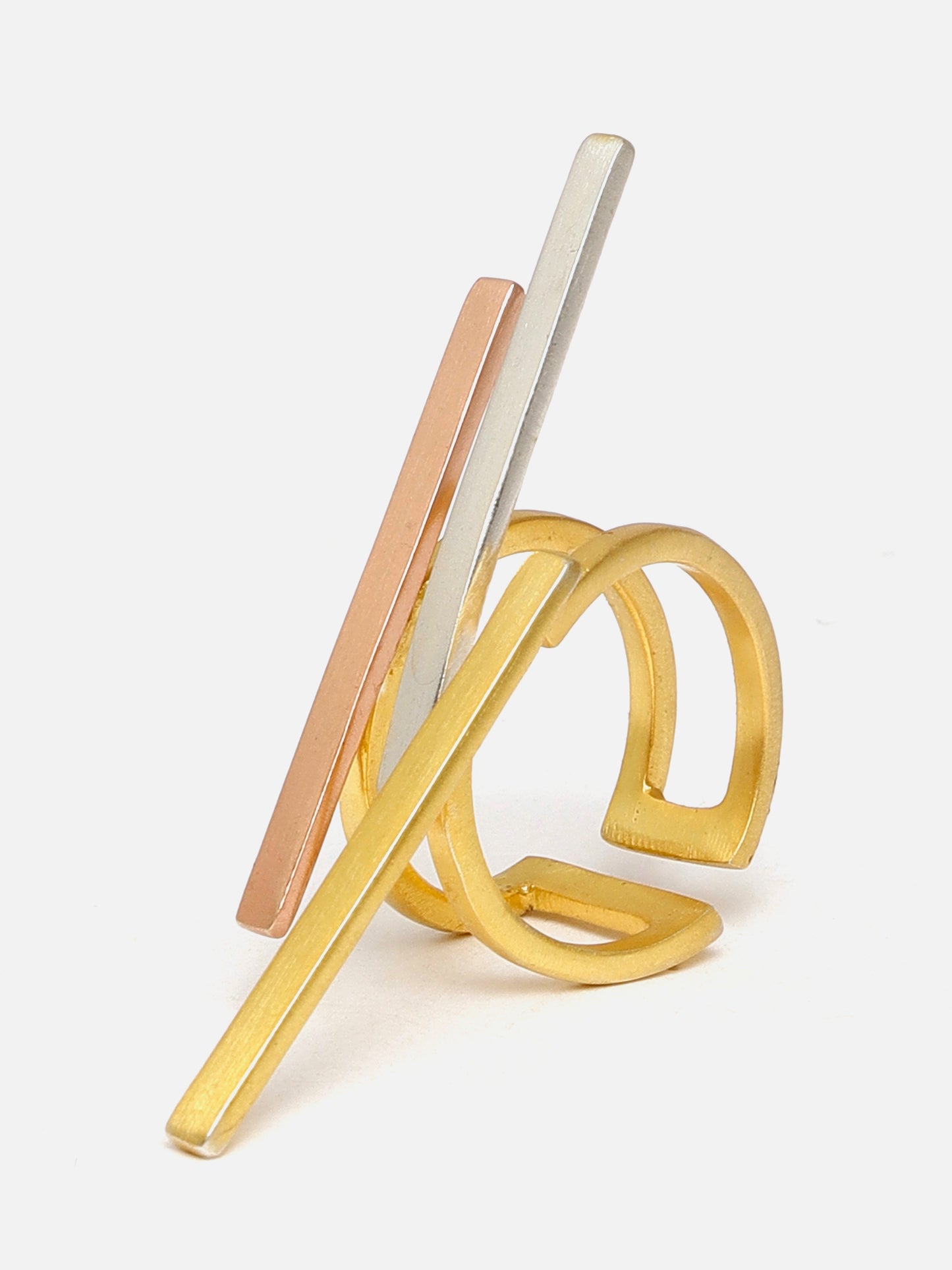 Tri Colored Brass Ring