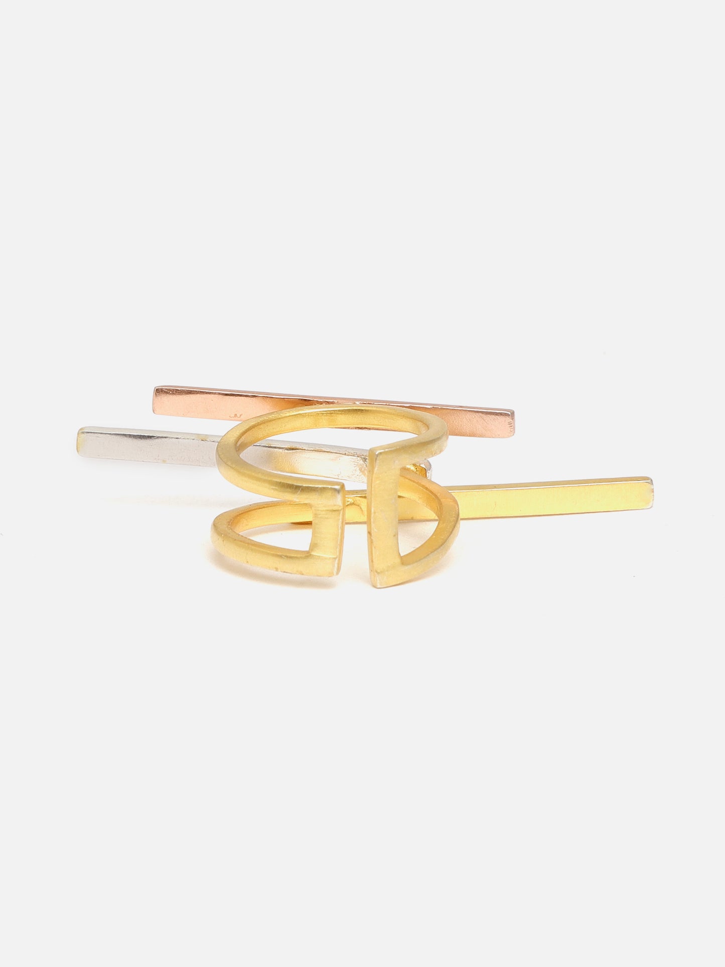 Tri Colored Brass Ring