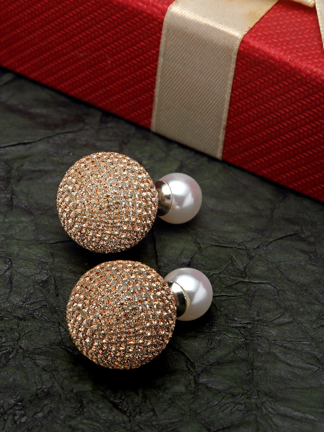 Golden Kirakira Dual Studs