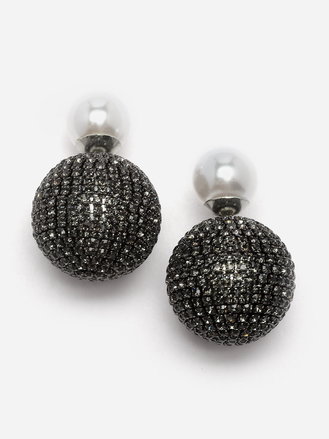 Charcoal Black Kirakira Dual Studs