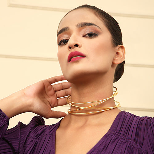 Gold Whirl Choker