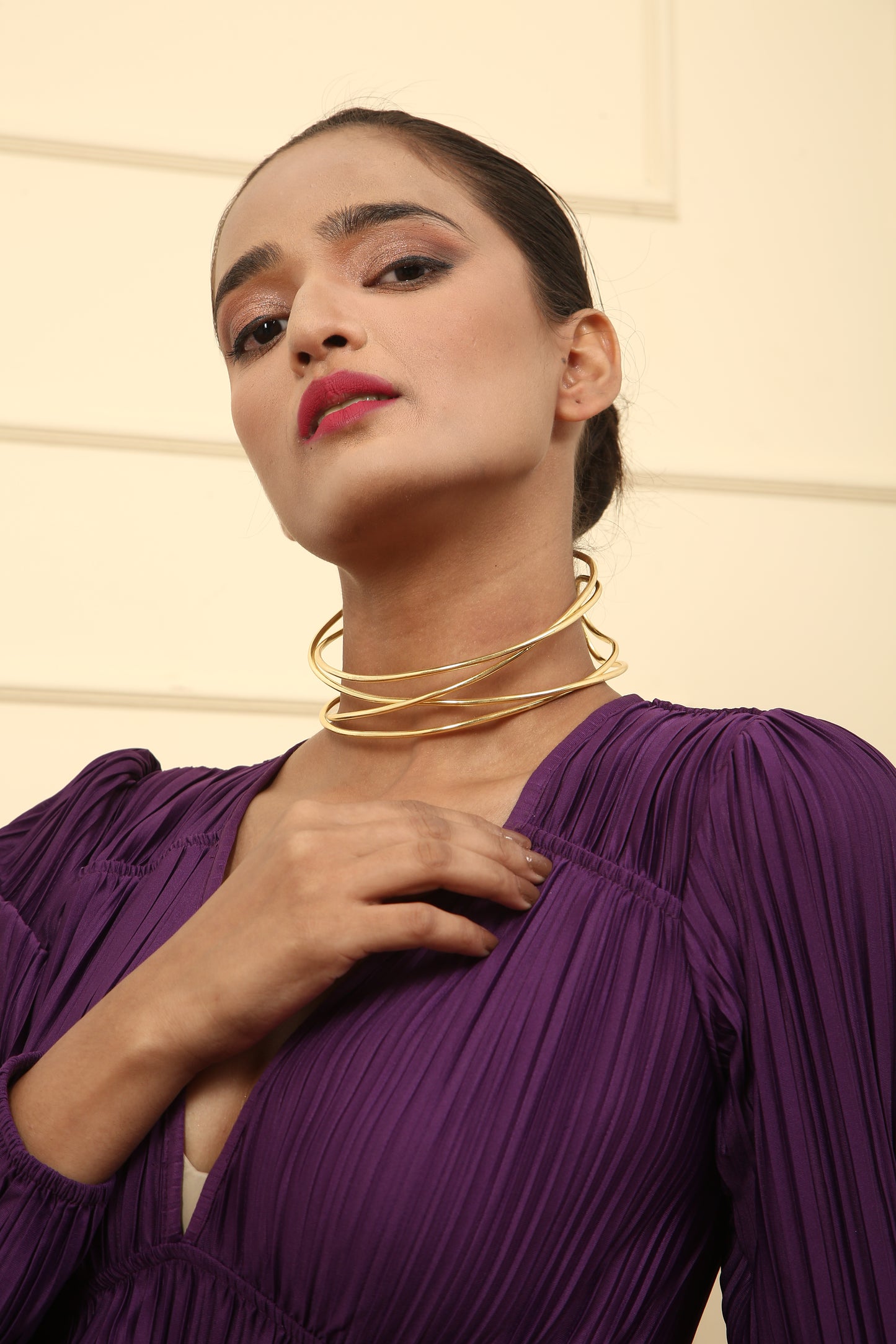 Gold Whirl Choker
