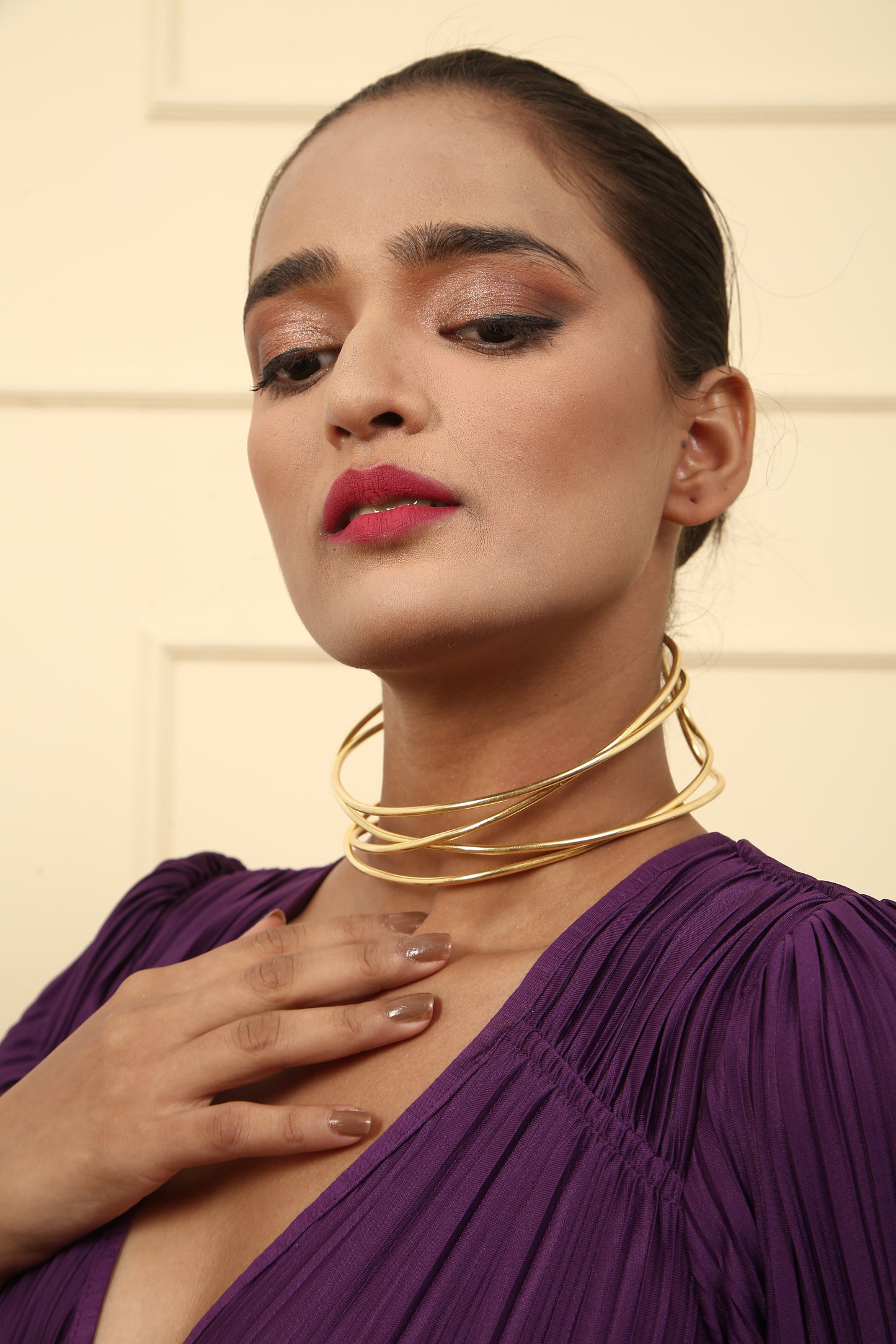 Gold Whirl Choker