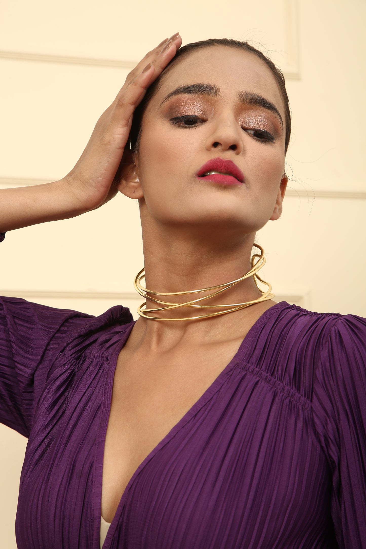 Gold Whirl Choker
