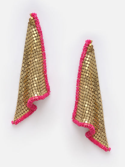Hot Pink Drape Earrings