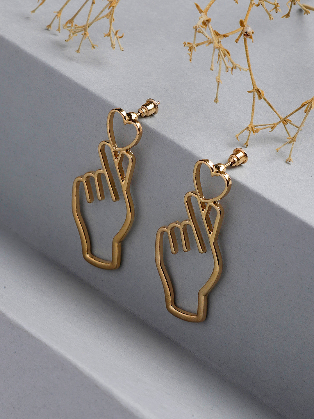 Korean Heart Studs