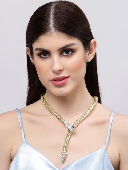 Serpiente Gold Necklace
