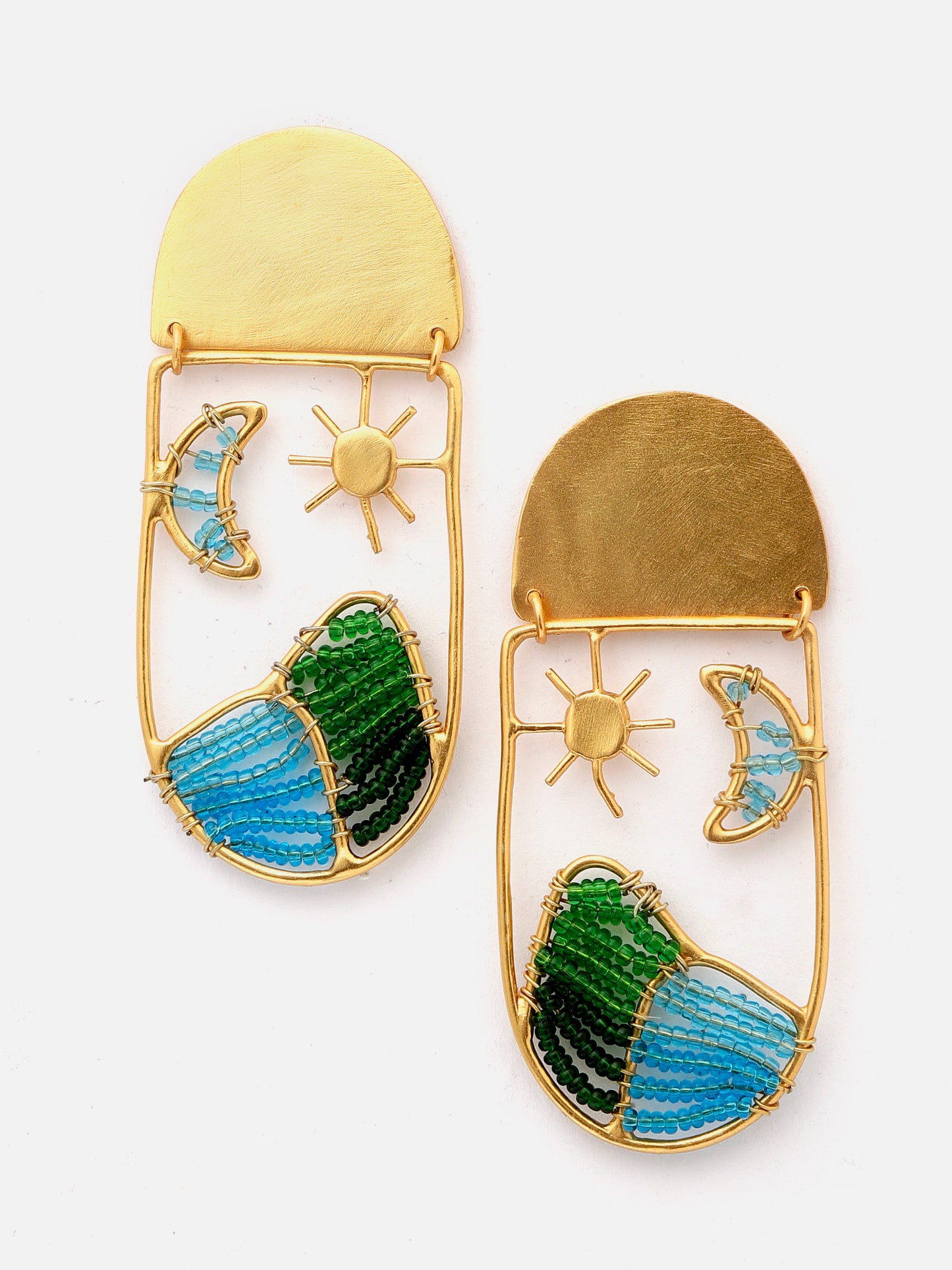 Sun Moon Earrings