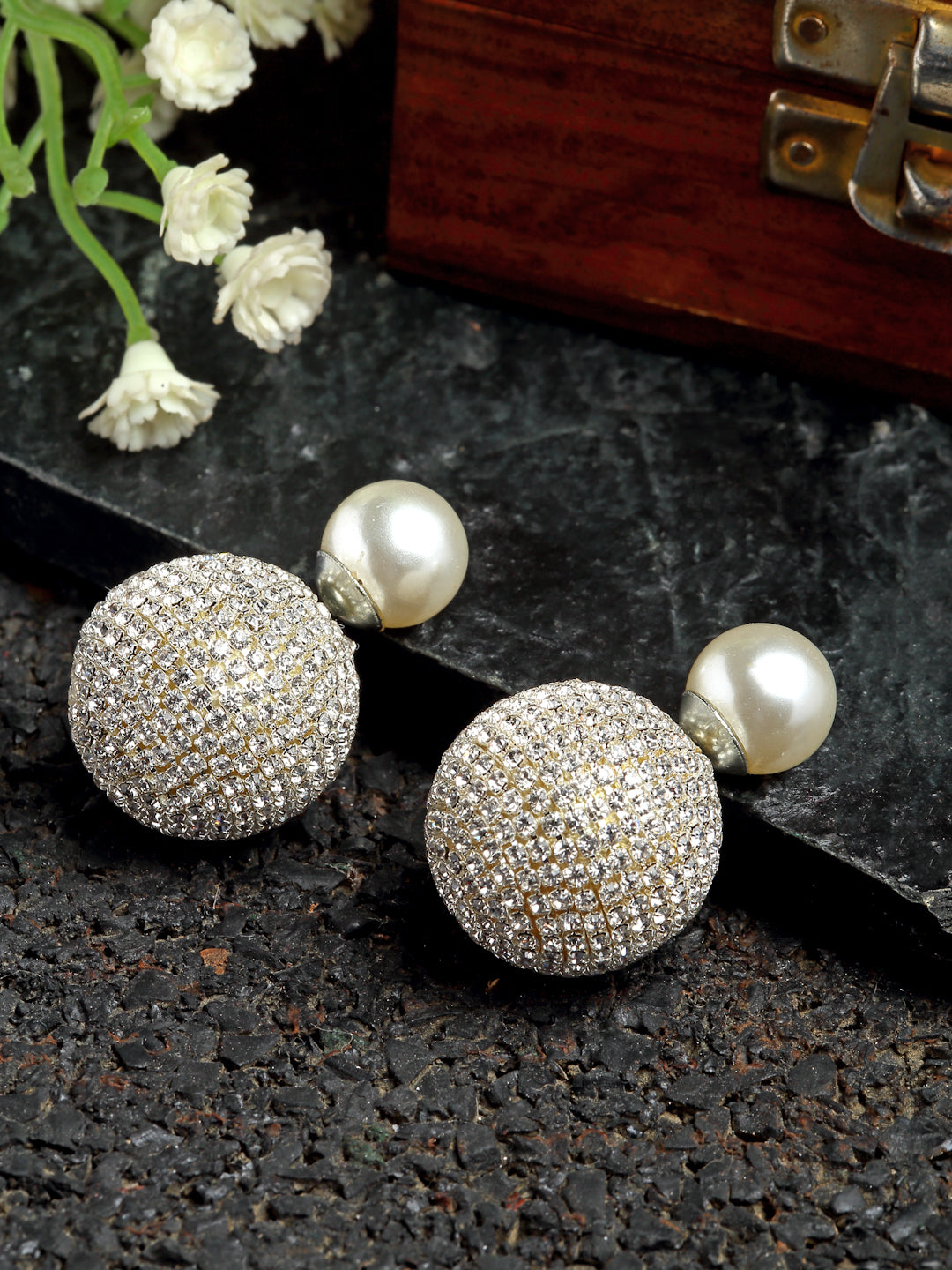 Sliver Kirakira Dual Studs