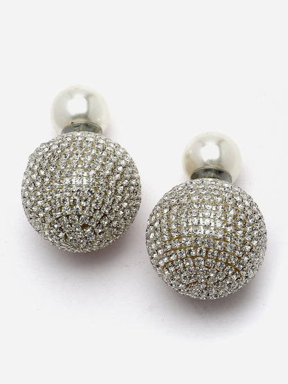 Sliver Kirakira Dual Studs